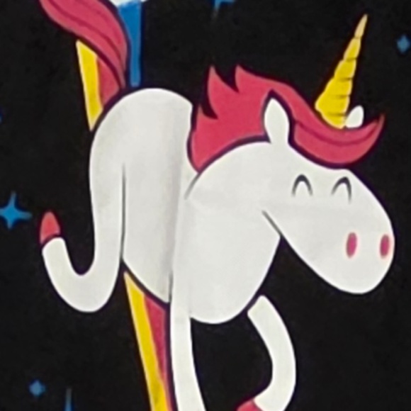 NWT UNICORN YOGA PANTS - SO CUTE!!!  SZ M - Picture 2 of 5